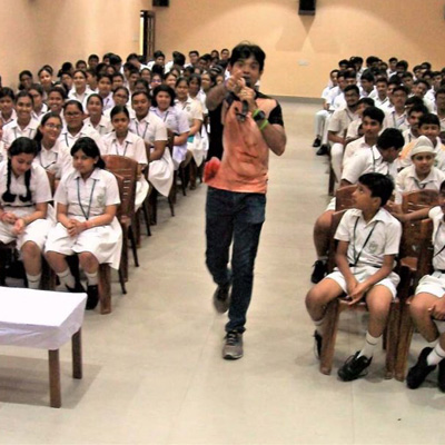 A workshop against addiction at Delhi Public School, Durgapur